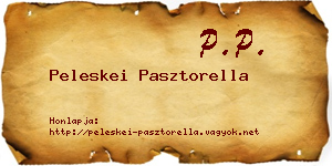 Peleskei Pasztorella névjegykártya